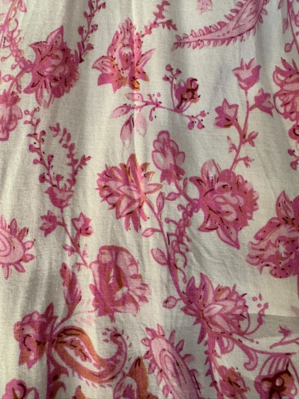Pink Lily Pink Paisley Boho Blouson Mini Dress • Raglan Sleeve • M - Picture 5 of 10